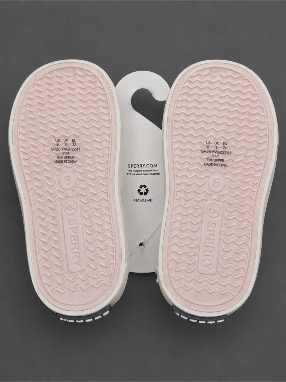 Sperry Toddler Girls Sea Wee Slip-On Shoes Baby Pink Sparkle Size 6 Brand New